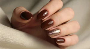 Brown Glitter Accents
