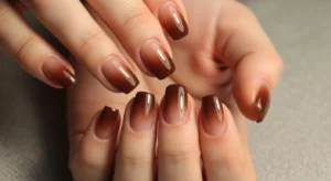 Brown Ombre Nails