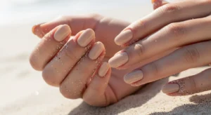 Sandy Beige Nails