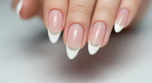 Matte nude almond nails minimal soft look on Black women