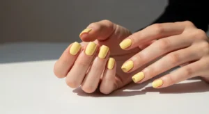 Pastel Yellow Nails