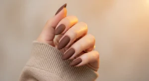 Matte Mocha Nails