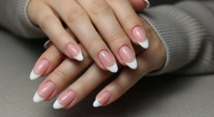 Almond Shape French Tips