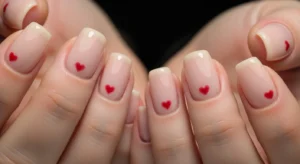 heart nail design
