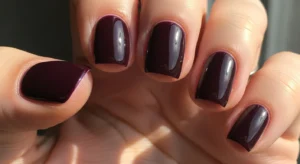 plum nails