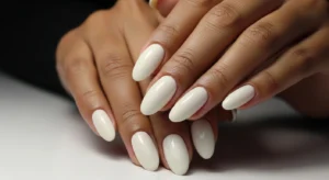 Ivory nails clean bright nail look