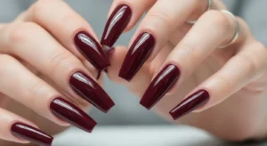 long coffin nail shape ideal for bold acrylic manicure styles