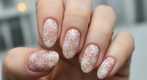 snowflake nails