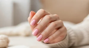 soft pink short nails cute and simple nail idea for daily wear
