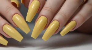 butter yellow coffin nails