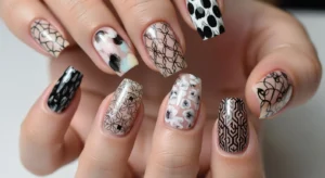 press on nails with ready made designs for quick and temporary manicure