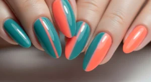 two tone nails