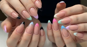 modern french tip nails