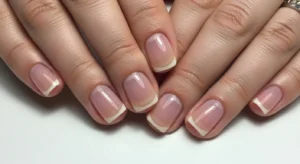 hort natural nails with minimal polish for low maintenance everyday style
