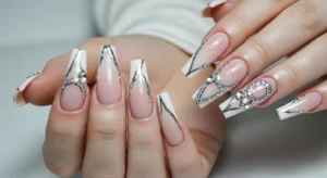 sculpted nails created with forms for customized nail shapes and designs