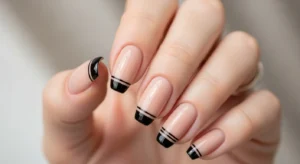 double line french nails