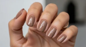 Taupe nude nails flattering nail color for dark skin