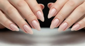 medium almond nail shape offering elegant look with practical length