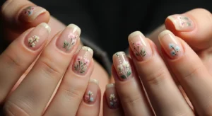 floral nails