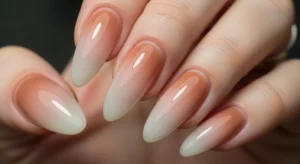 Nude ombre winter nails gradient manicure