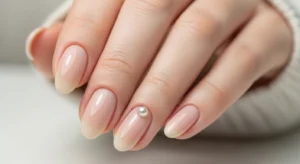 pearl accent nails