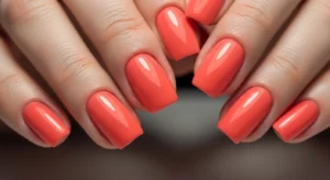 coral nails