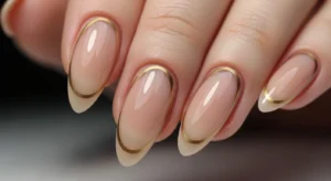Reverse French nails modern nail design