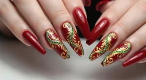 long acrylic nails with extended length ideal for creative nail designs