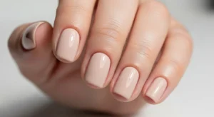 nude beige nails