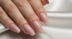 long oval nail shape creating a soft and graceful manicure look