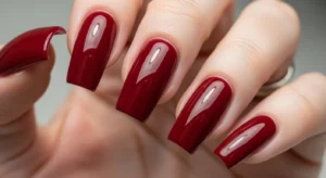 wide square nail shape suited for broader nail beds and strong manicure look