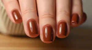brown nails