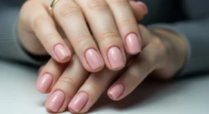 gel polish nails with long lasting color and high shine finish