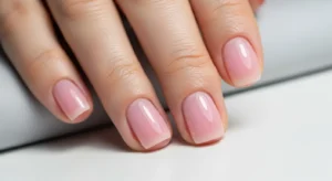 soft pink nails