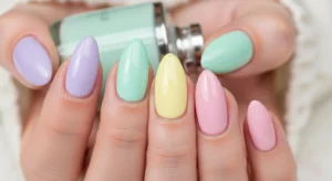 pastel mix nails