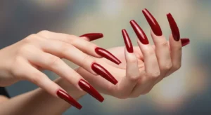 flare nail shape with wide tips for bold and creative nail designs