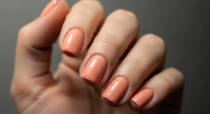 peach nails