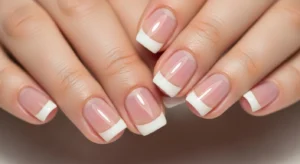 clear glossy nails