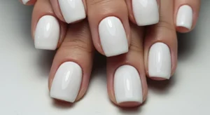white christmas nails
