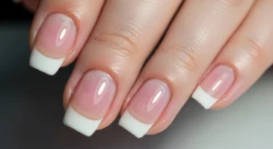 clear glossy nails