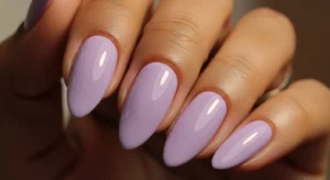 Lavender winter nails soft nail color