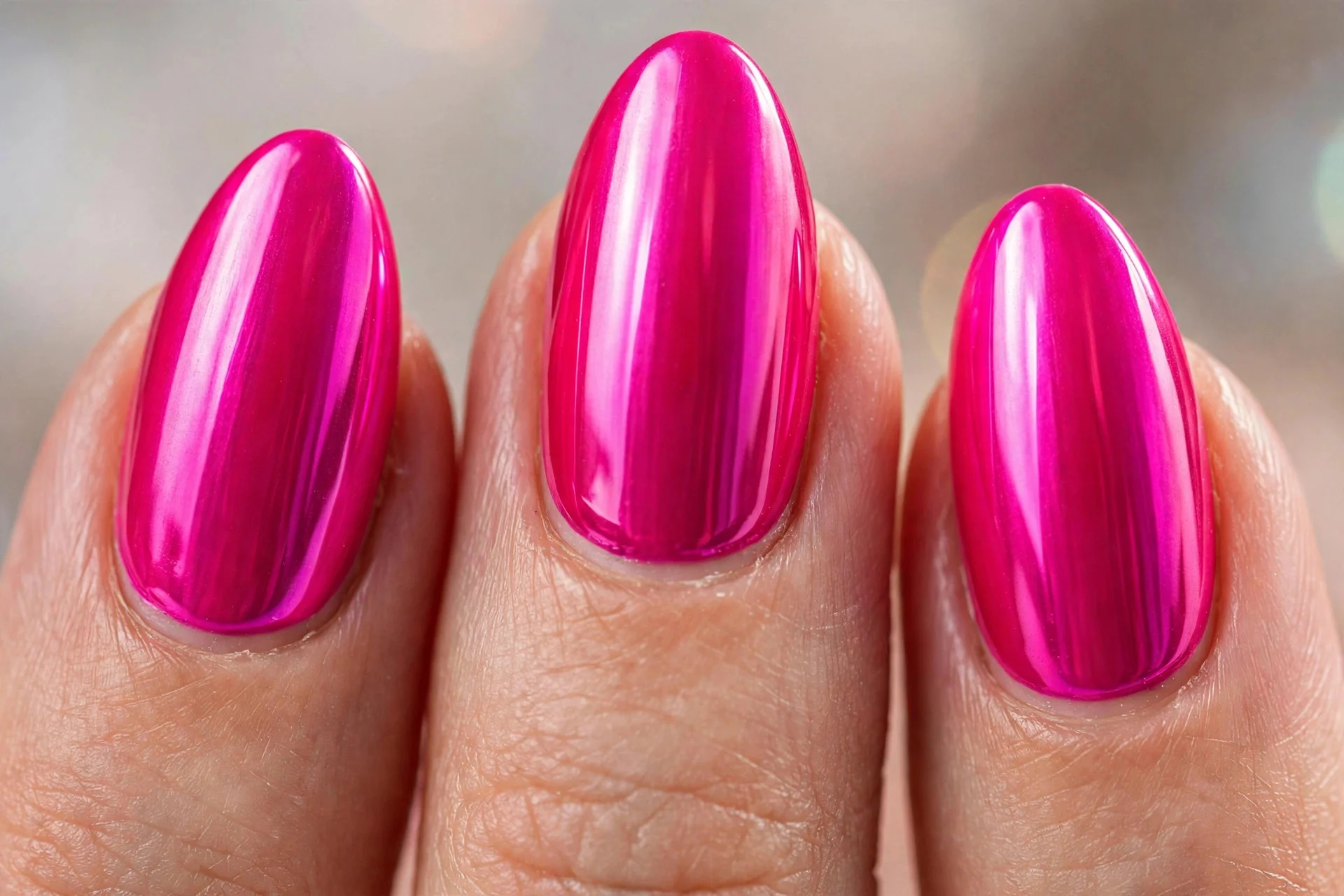 17 Hot Pink Chrome Nail Ideas for Every Occasion