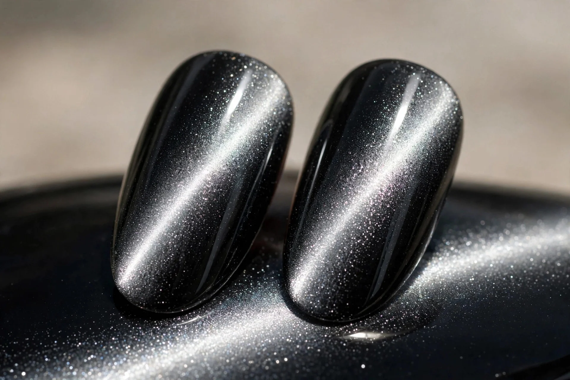 13 Two Tone Cat Eye Nail Ideas