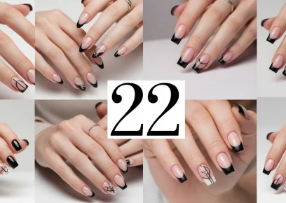 black french tip nails trendy manicure ideas