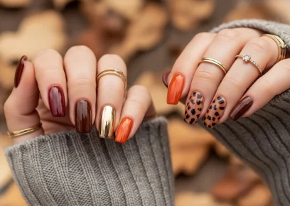 36 Fall Nail Ideas That Pop on Dark Skin
