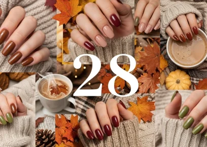 cozy November nail ideas in warm fall shades